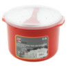 Set di 6 Cuoci Riso Microonde 2,8 Lt Rosso Pratici e Veloci