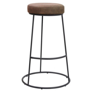 Set di 2 Sgabelli Bar Oklahoma Marrone Design Moderno