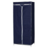 Set di 5 Armadi in Tessuto TNT con Ripiano 70x45x160 cm Blu