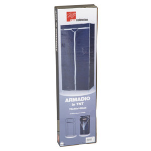 Zoom Set di 5 Armadi In Tessuto Tnt Con Ripiano 70x45x160 Cm Grigio