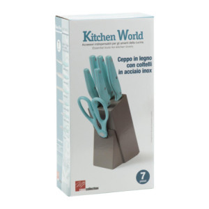 Zoom Set di 6 Ceppi Coltelli 7 Pz Kitchen World
