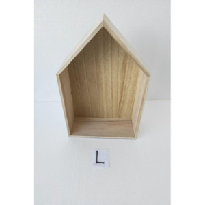 Set di 4 Mensole Casetta L 26,5x10x35 cm Design Moderno