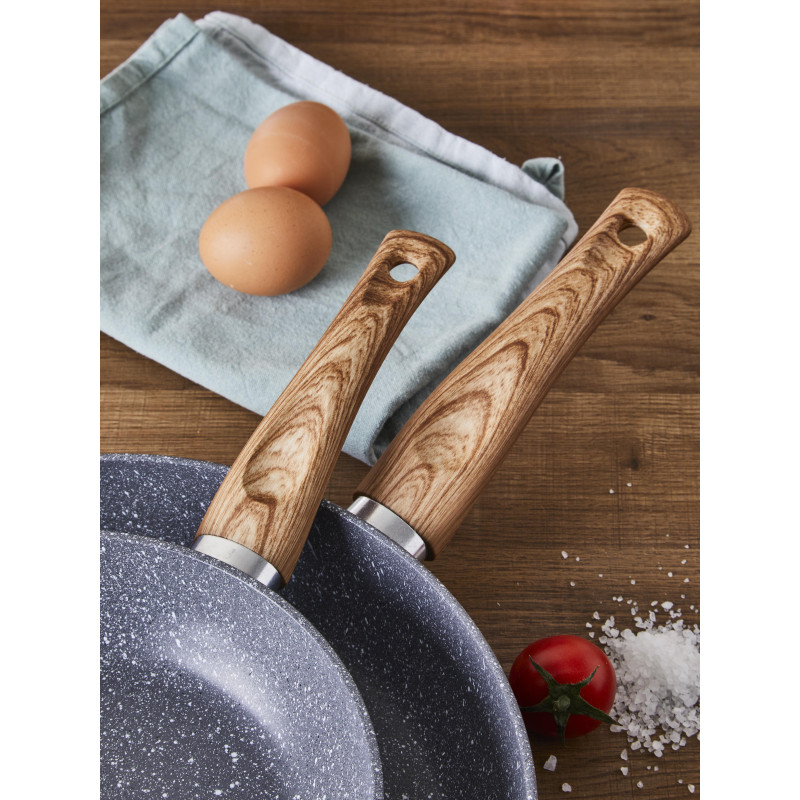 Set di 4 Confezioni 3 Padelle Ortles Alluminio 20-24-28 cm