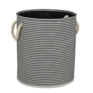 Set di 2 Portabiancheria Stripes M 36x40 cm Design Moderno