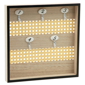 Set di 4 Mensole Portachiavi Vienna 29,5x29,5 cm Design Moderno