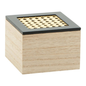 Set di 4 Scatole Quadrate Portatutto Vienna 12x12x9 cm