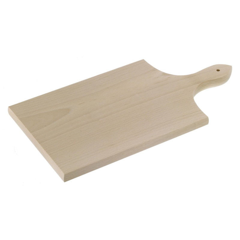 Set di 6 Taglieri con Manico Legno Faggio 20x40x2 cm