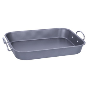 Set di 6 Rostiere 37x28 cm con Manici Acciaio - Cottura Perfetta
