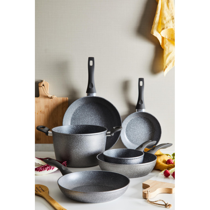 Set 6 padelle Silver Rock 26cm antiaderenti cucina moderna pratica
