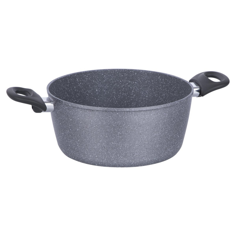 Set 6 casseruole 2 manici Silver Rock 24cm antiaderenti cucina