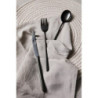 Set 6 confezioni 24 posate Dorset acciaio nero 18/0 cucina elegante