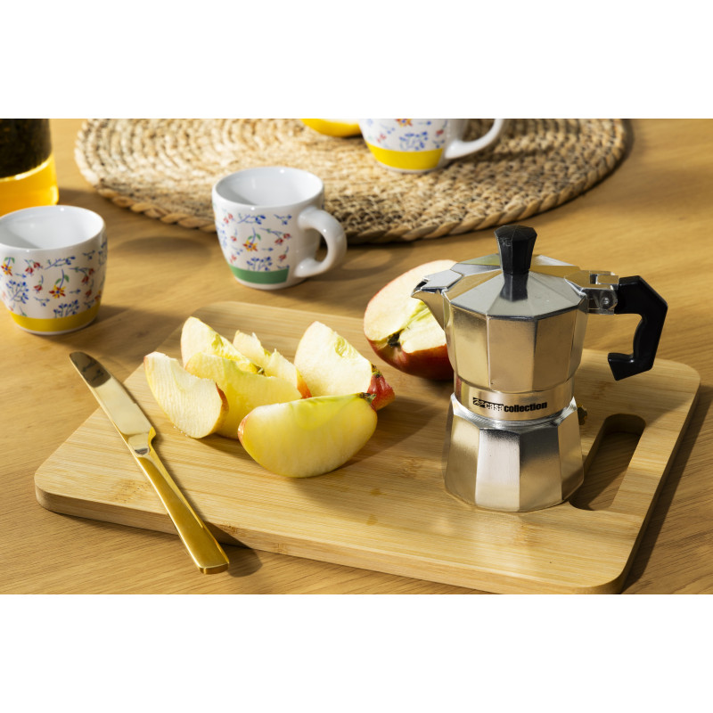 Set 6 Caffettiere alluminio 1 tazza Trilly moka tradizionale casa