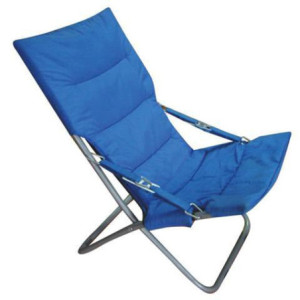 Set 6 Spiaggine Royal blu 58x60x99cm pieghevoli alluminio giardino