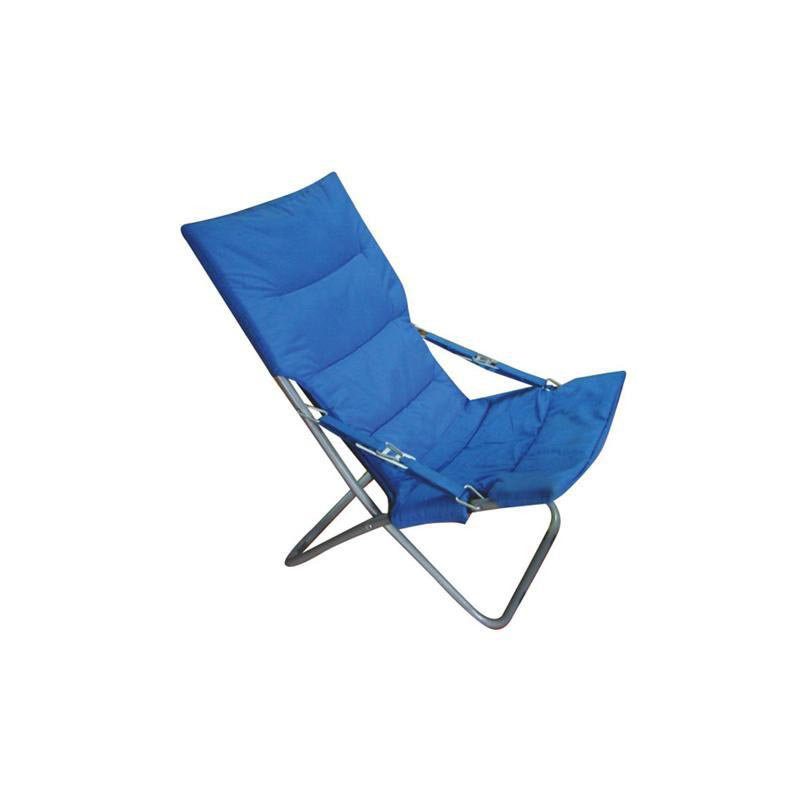 Set 6 Spiaggine Royal blu 58x60x99cm pieghevoli alluminio giardino