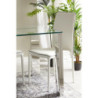 Set 6 Sedie imbottite Nathalie bianche 41x44x90cm moderne eleganti
