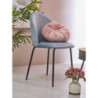 Set 4 Sedie imbottite Bonnie velluto blu avio 45x55x82cm moderne