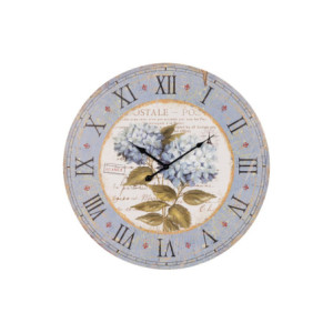 Set 4 Orologi da parete Frejus Ø58cm MDF azzurro bianco design