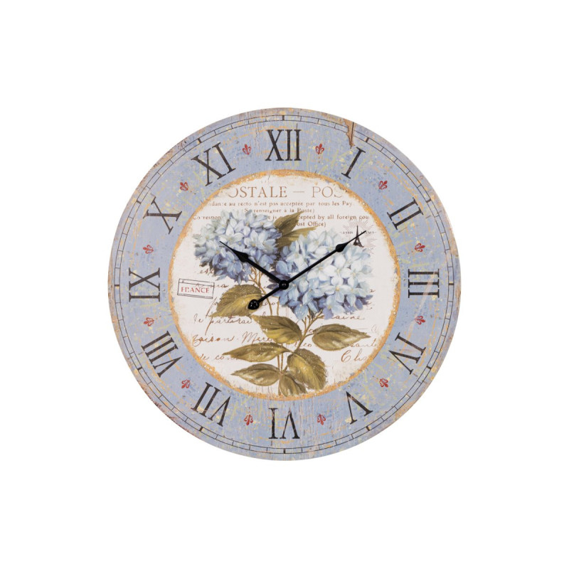 Set 4 Orologi da parete Frejus Ø58cm MDF azzurro bianco design
