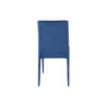 Set 6 Sedie imbottite Connie velluto blu 41x44x90cm moderne eleganti