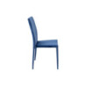 Set 6 Sedie imbottite Connie velluto blu 41x44x90cm moderne eleganti
