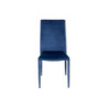 Set 6 Sedie imbottite Connie velluto blu 41x44x90cm moderne eleganti