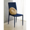 Set 6 Sedie imbottite Connie velluto blu 41x44x90cm moderne eleganti