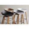 Set 6 Sgabelli Lelia tortora 40x52x75cm moderni e versatili cucina