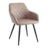 Set di 4 Poltroncine Marriot Marrone 61x57,5x79 - Sedute Design