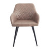 Set di 4 Poltroncine Marriot Marrone 61x57,5x79 - Sedute Design