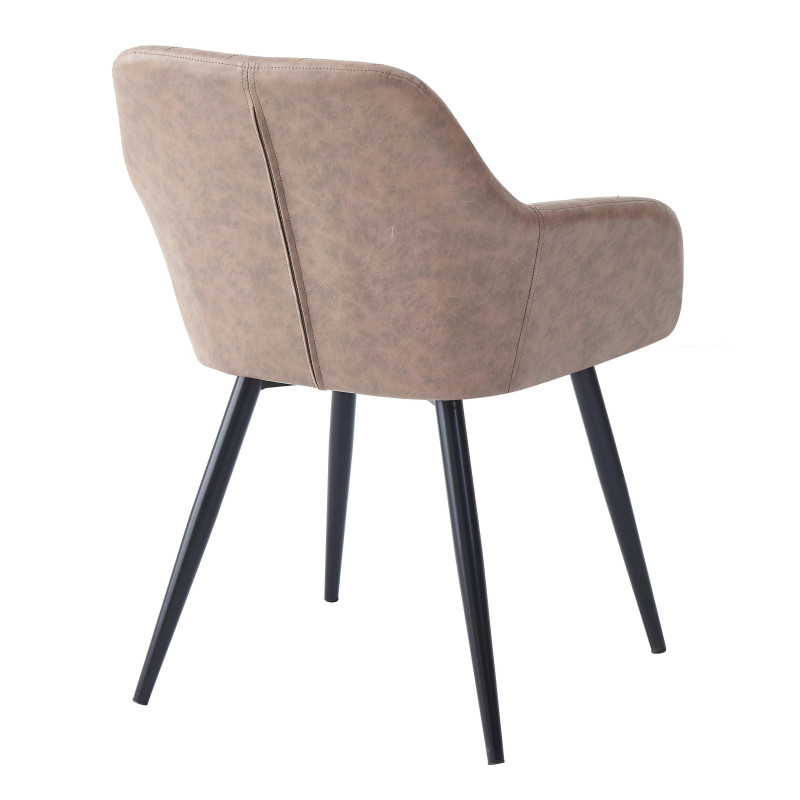 Set di 4 Poltroncine Marriot Marrone 61x57,5x79 - Sedute Design