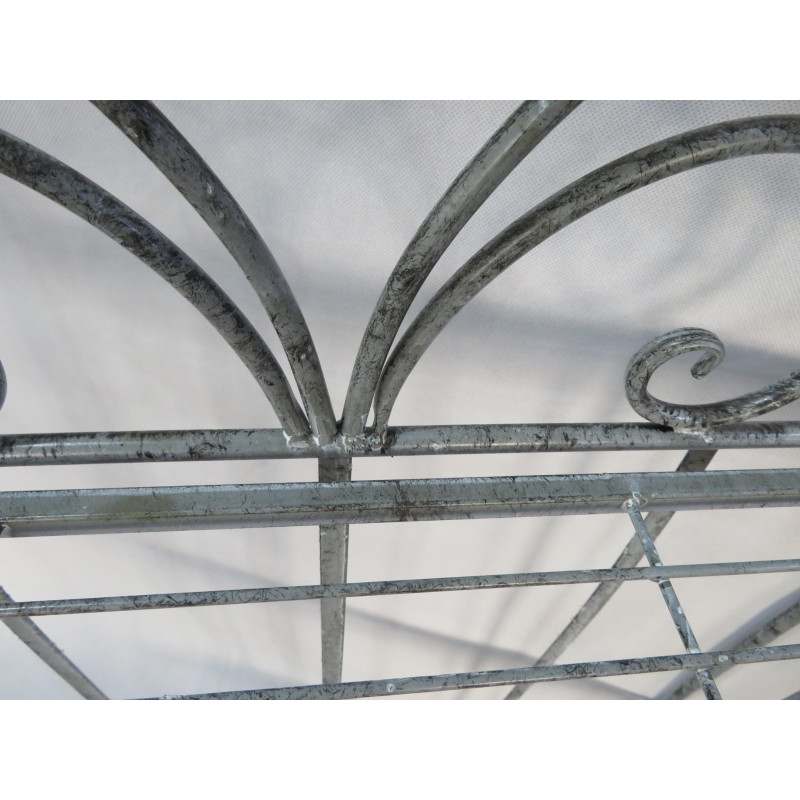 Set 2 Scaffali in metallo 3 ripiani Jude grigio anticato 61x28x122cm