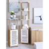 Set 6 confezioni 3 cesti portatutto tondi Ximba beige con manici