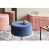 Set 3 Sgabelli rotondi Orlando 37,5x45cm grigi con coperchio