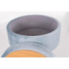 Set 3 Sgabelli rotondi Orlando 37,5x45cm grigi con coperchio