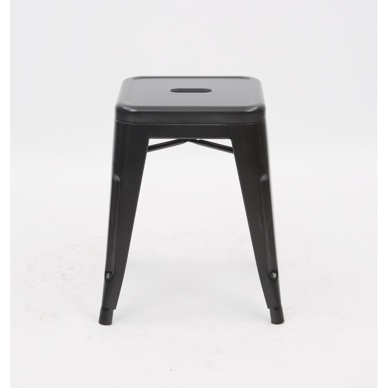 Set 4 Sgabelli Bar Victoria Small 38x38x45,5cm neri moderni