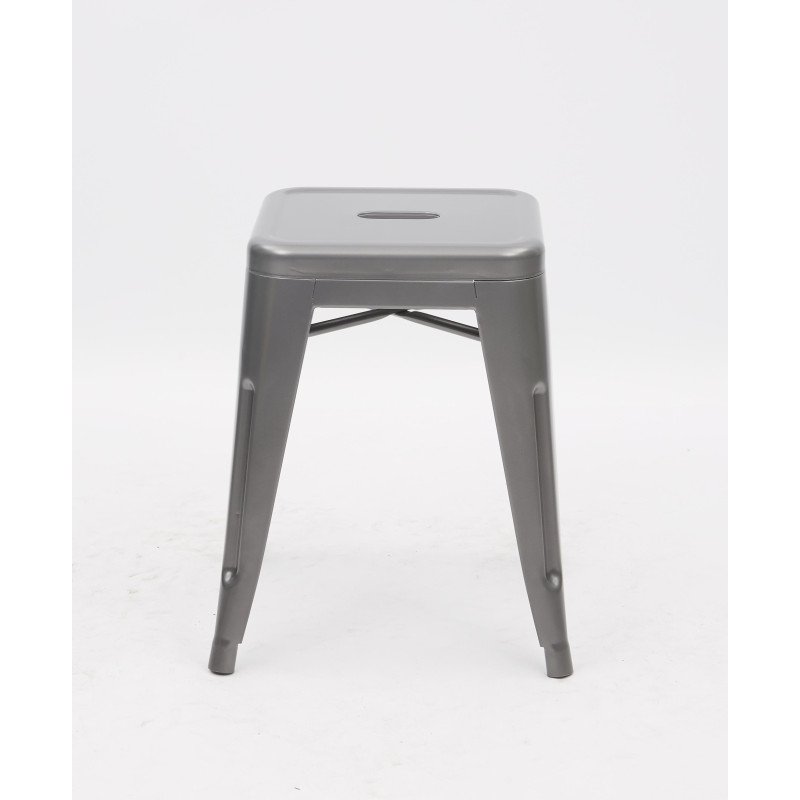 Set 4 Sgabelli Bar Victoria Small 38x38x45,5cm silver moderni