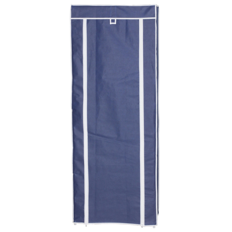 Set 4 Scarpiere armadio TNT 9 ripiani 61x30x160cm blu salvaspazio