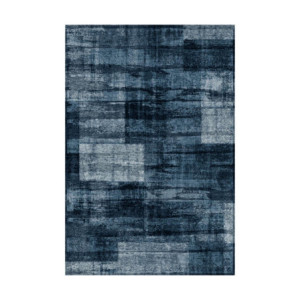 Set 4 Tappeti Nowell 100x150cm blu poliestere comfort casa