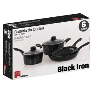 Zoom Set di 4 Batteria 6pz Black Iron Carbon Steel