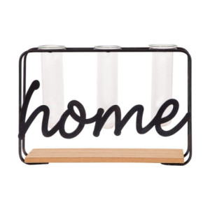 Set 4 Soliflore 3 posti scritta Decor Home 20x6x13,5cm