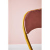 Set di 6 Sedie Pieghevoli Cynthia velluto rosa struttura oro