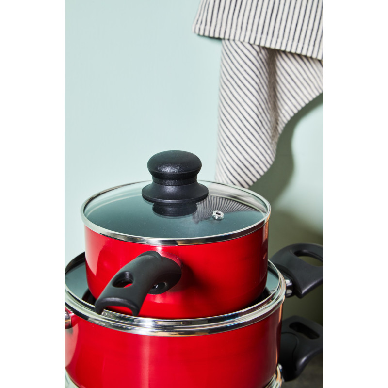 Set di 2 Batterie 9pz Mareva alluminio fondo induzione cucina