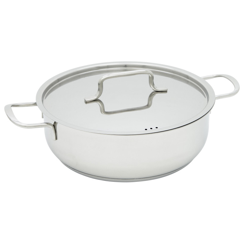 Set di 2 Batterie 9pz Steel Master acciaio 18/10 cucina