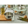 Set di 2 Batterie 9pz Steel Master acciaio 18/10 cucina