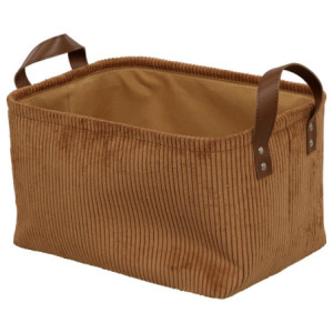 Set di 6 Cesti Porta Tutto Micol Terracotta velluto a coste