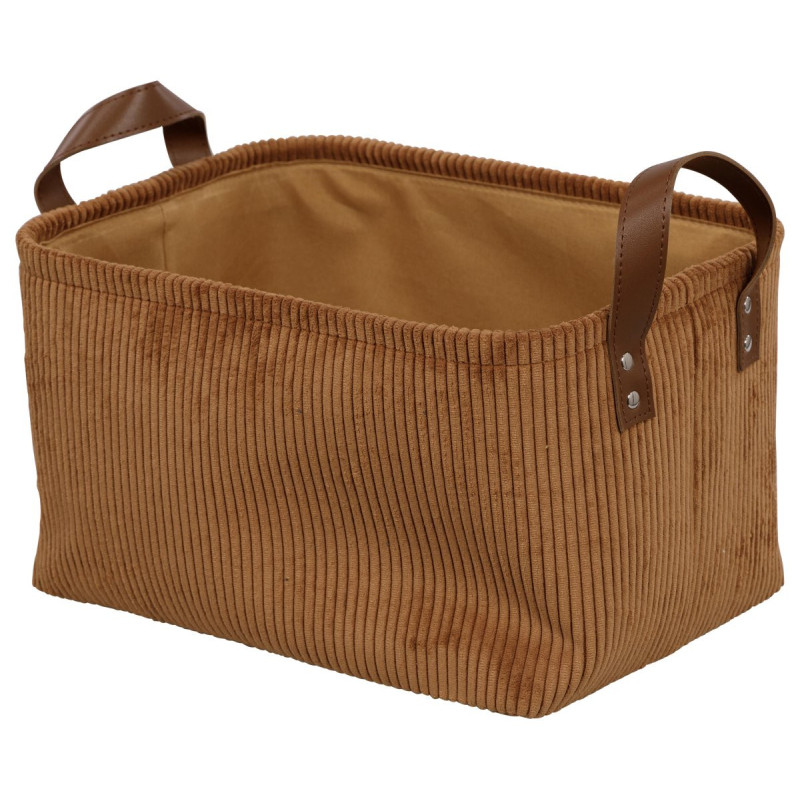 Set di 6 Cesti Porta Tutto Micol Terracotta velluto a coste