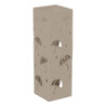 Set 6 portaombrelli Megha ferro battuto tortora opaco 15x15x48cm
