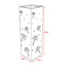 Set 6 portaombrelli Megha ferro battuto tortora opaco 15x15x48cm