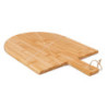 Set 12 taglieri pizza bamboo 43x30cm con 6 rotelle tagliapizza