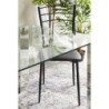 Set di 6 Sedie New Marta In Pvc Nero Dim 41x48x92cm